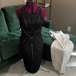 Two Mossimo Dresses Black  & White Sleeveless Dress